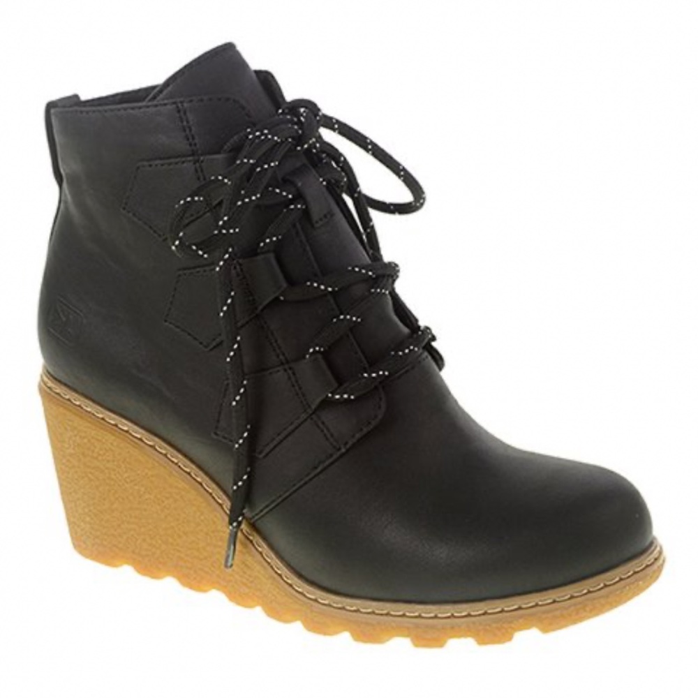 Dirty Laundry Black Hammerhead Wedge Bootie